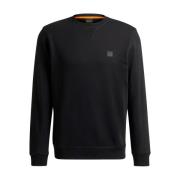 Katoenen Sweatshirt Upgrade Moderne Stijl Boss Orange , Black , Heren