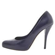 Pre-owned Leather heels Dior Vintage , Blue , Dames