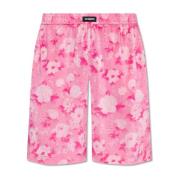 Shorts met bloemenmotief Vetements , Pink , Heren