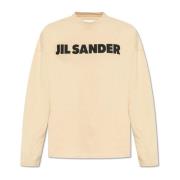 T-shirt with logo Jil Sander , Beige , Heren