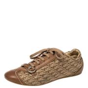 Pre-owned Fabric sneakers Dior Vintage , Brown , Dames