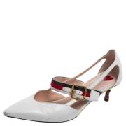 Pre-owned Leather heels Gucci Vintage , White , Dames