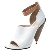 Pre-owned Leather sandals Givenchy Pre-owned , White , Dames
