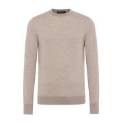 Beige Cashmere Silk Sweater Kiton , Beige , Heren