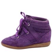 Pre-owned Suede sneakers Isabel Marant Pre-owned , Purple , Dames