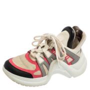 Pre-owned Leather sneakers Louis Vuitton Vintage , Multicolor , Dames