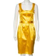 Pre-owned Acetate dresses Dolce & Gabbana Pre-owned , Yellow , Dames