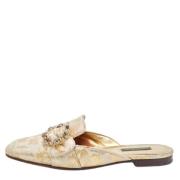 Pre-owned Fabric mules Dolce & Gabbana Pre-owned , Yellow , Dames