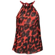 Pre-owned Silk tops Moschino Pre-Owned , Red , Dames