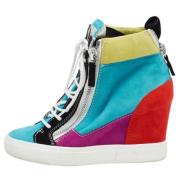 Pre-owned Suede sneakers Giuseppe Zanotti Pre-owned , Multicolor , Dam...