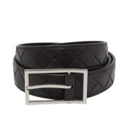 Pre-owned Leather belts Bottega Veneta Vintage , Black , Dames