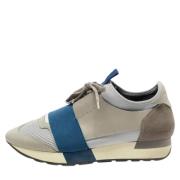 Pre-owned Leather sneakers Balenciaga Vintage , Gray , Dames