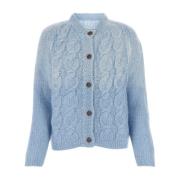 Lichtblauwe Mohair Blend Cardigan Maison Margiela , Blue , Dames