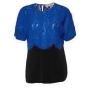 Pre-owned Lace tops Emilio Pucci Pre-owned , Blue , Dames