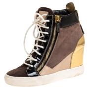 Pre-owned Leather sneakers Giuseppe Zanotti Pre-owned , Multicolor , D...