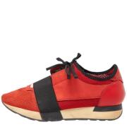 Pre-owned Leather sneakers Balenciaga Vintage , Orange , Dames