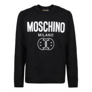 Nero Fantasia Sweatshirt Moschino , Black , Heren