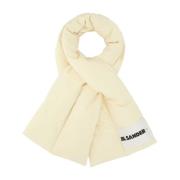 Crèmekleurige polyester sjaal Jil Sander , Yellow , Dames