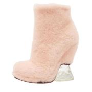 Pre-owned Fur boots Fendi Vintage , Pink , Dames