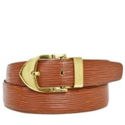 Pre-owned Leather belts Louis Vuitton Vintage , Brown , Dames