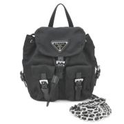 Pre-owned Fabric backpacks Prada Vintage , Black , Dames