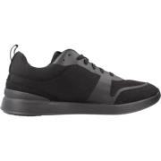 Stijlvolle LT Lace Sneakers voor Mannen Clarks , Black , Heren