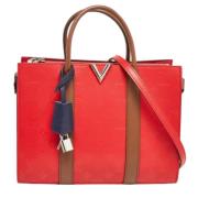 Pre-owned Leather louis-vuitton-bags Louis Vuitton Vintage , Red , Dam...