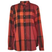Pre-owned Cotton tops Burberry Vintage , Red , Dames