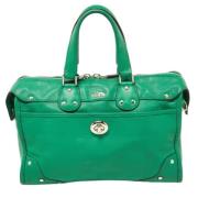 Pre-owned Leather handbags Coach Pre-owned , Green , Dames