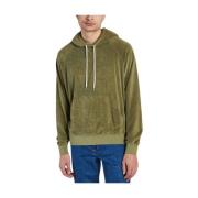 Casual Terry Cloth Hoodie Harmony , Green , Heren