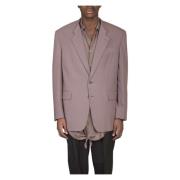 Ruwe Hals Blazer Magliano , Purple , Heren