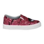 Glitter Slip On Schoenen Chiara Ferragni Collection , Pink , Dames