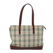 Pre-owned Canvas totes Burberry Vintage , Beige , Dames