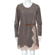 Pre-owned Suede dresses Chloé Pre-owned , Gray , Dames