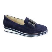 Mocassin Schoenen Softwaves , Blue , Dames