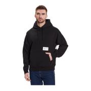 Oversized hoodie met groot logo Calvin Klein , Black , Heren