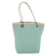 Pre-owned Canvas totes Gucci Vintage , Blue , Dames