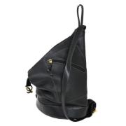 Pre-owned Leather backpacks Loewe Pre-owned , Black , Dames