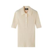 Ecru Danae Polo Shirt A.p.c. , Beige , Dames