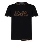 Zwart katoenen T-shirt met geborduurd logo Andersson Bell , Black , He...