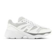 Bianco Sporco Leren Sneaker Hogan , White , Dames