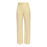 Sauge plooivoorpantalon Jacquemus , Yellow , Dames