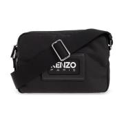 Schoudertas met logo Kenzo , Black , Heren