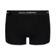 Boxershorts met logo Dolce & Gabbana , Black , Heren
