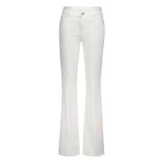 Flared Bootcut Jeans Gardeur , White , Dames