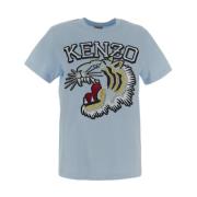 Katoenen T-shirt Kenzo , Blue , Dames