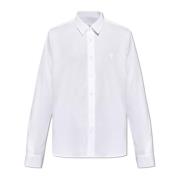 Shirt met logo Ami Paris , White , Heren