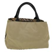 Pre-owned Fabric handbags Burberry Vintage , Beige , Dames