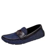 Pre-owned Denim flats Louis Vuitton Vintage , Blue , Dames