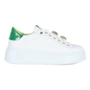 Pia180C Geco Leren Sneakers Gio+ , Green , Dames